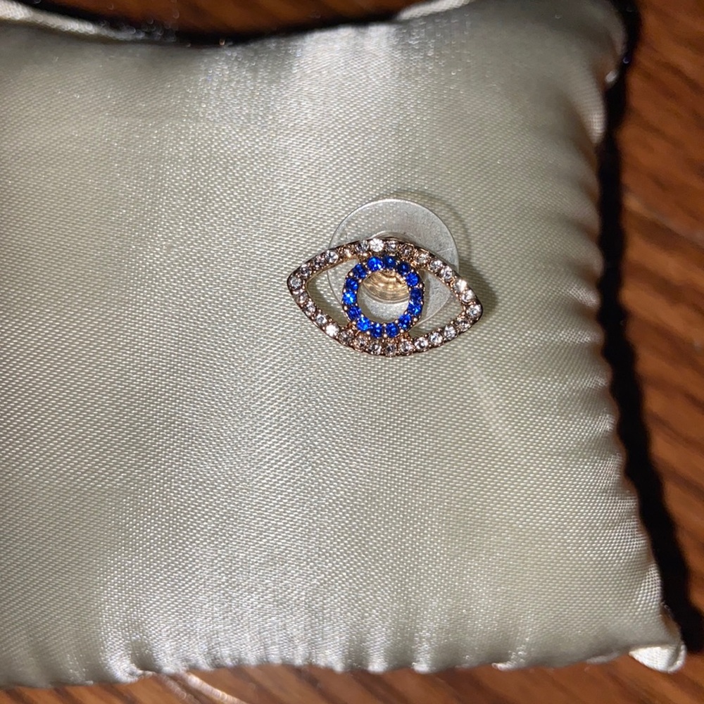 Evil eye custom made earrings - Picture 3 of 4